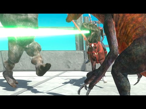 HUSSAR T REX & King Khung vs EVERY UNIT   Animal Revolt Battle Simulator