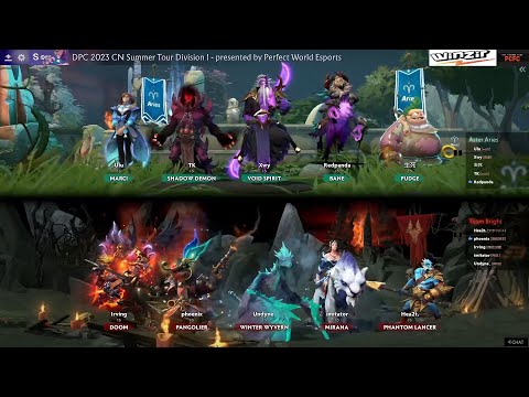 DPC CN 2023 Tour 3 | Division I | Aster Aries vs Team Bright - Game 1