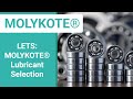 lets molykote® lubricant selection molykote® 101 webinar