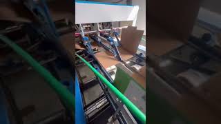 Automatic Corrugated Carton Folding Gluing Machine / Corrugated Box Folder Gluer