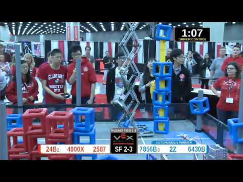 2015 VRC Engr SF2-3 - 24B 4000X 2587 vs 7856B 2Z 6430B - 55 to 91 - VEX Worlds 2015