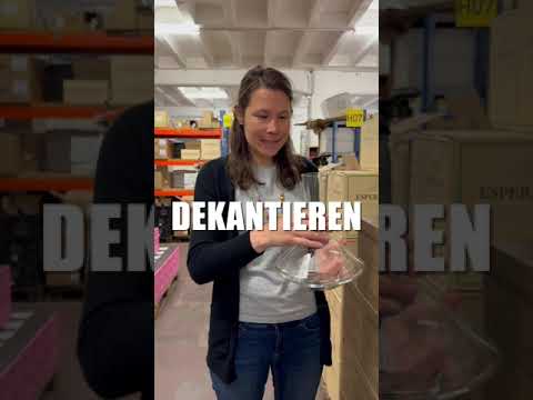 Nene erklärt den Unterschied zwischen Karaffieren & Dekantieren #schwander_weine #weinbegriffe