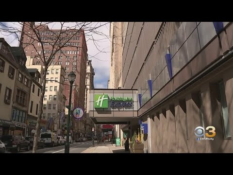 Portion Of Walnut Street In Center City Closed As Holiday Inn Express Becomes COVID-19 Quarantine Ce