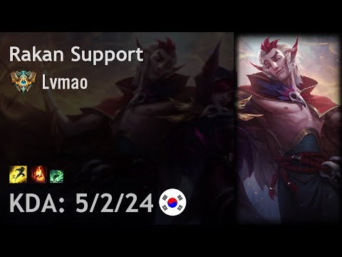 Rakan Support vs Alistar - Lvmao - KR Challenger Patch 7.16