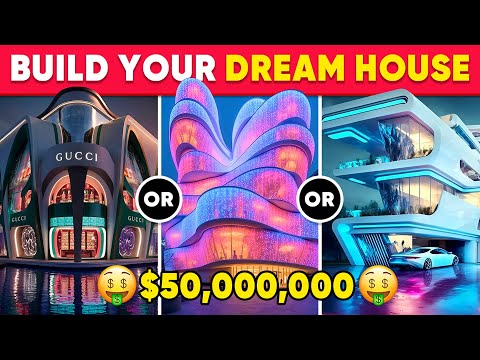 Would You Rather - Build Your $50,000,000 HOUSE 🏡🤑💸🤖 Futuristic Luxury House | Daily Quiz