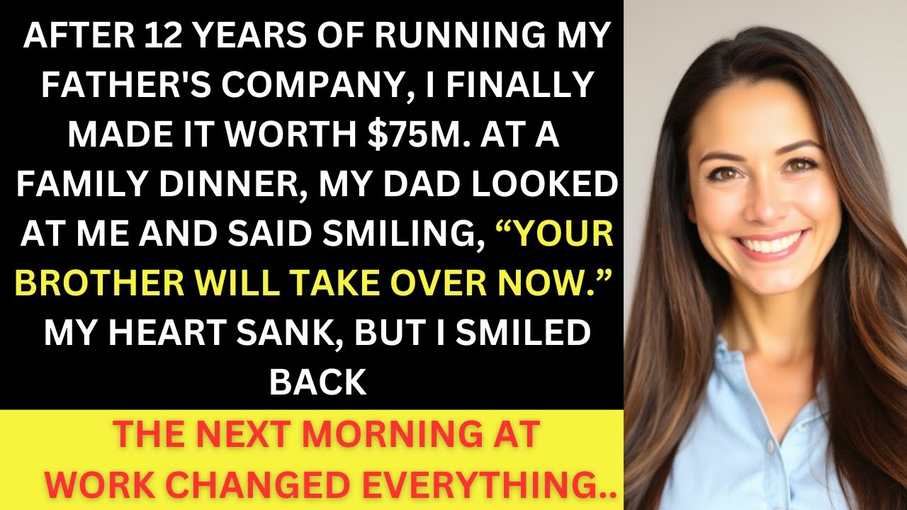 I Grew My Father’s Company To $75M, Then He Said Smiling “Your Brother Will Take Over Now”