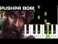 Pushpa BGM 🔥🔥🔥 | Piano Tutorial | Piano Notes | Piano Online #pushpa #pianotimepass