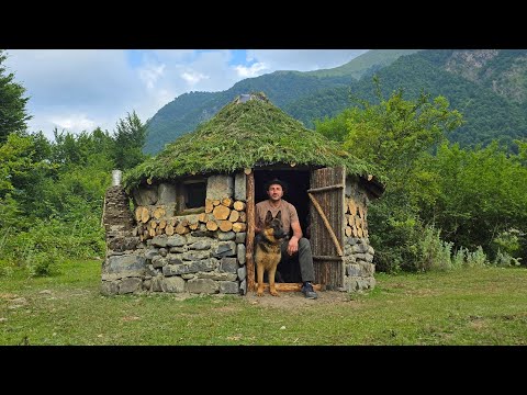 4 Days Survival Shelter - Solo Bushcraft Camping