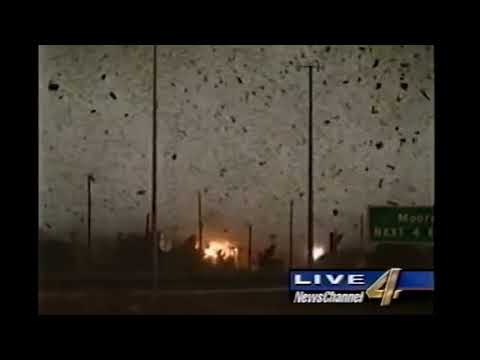 5/3/99: KFOR Meteorologist Mike Morgan Speechless during the Bridge Creek/Moore F5 Tornado