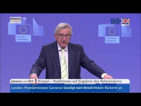 Brexit: Statement von Jean-Claude Juncker am 24.06.2016