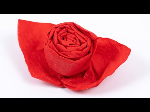Napkin folding rose 🌹 Table decoration Mother's Day