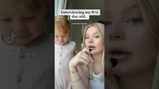 Interviewing my 872 day old #short #shortsfeed #funny #comedy #interview