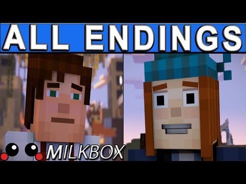 Minecraft Story Mode Season 2 (EP5) ALL ENDINGS | Episode 5 Above and Beyond