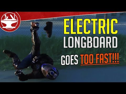 Electric Longboard goes WAY TOO FAST!