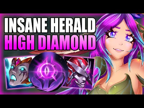 THIS IS THE CRAZIEST HERALD I'VE SEEN IN HIGH DIAMOND! - Lillia Jungle Gameplay - League of Legends