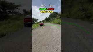 Alcazar Vs XEV 9E: Turning Radius Test