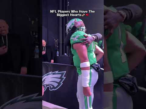 NFL Players Who Have The Biggest Hearts🏈 #NFL #Heartwarming #foryou#football