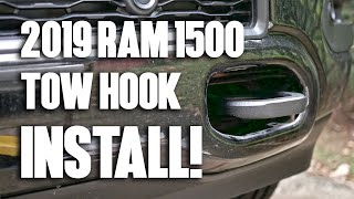 Mopar Tow Hook Installation! 2019 RAM 1500 5.7L HEMI Truck (Laramie, Limited, Big Horn, Lone Star)