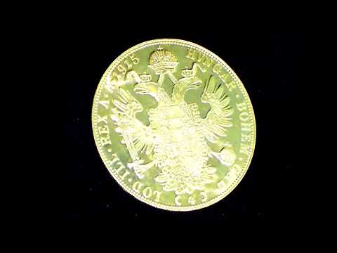 AUSTRIA 4 DUCATS ANTIQUE GOLD COIN, C1915, Ref. 860-1027