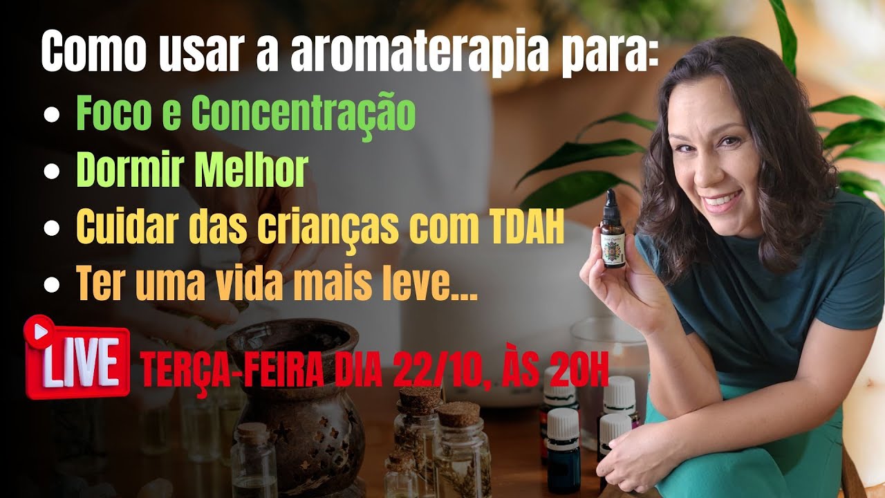 Óleos essenciais para Foco e Concentração, TDAH, Insonia e Ansiedade - Aromaterapia para Iniciantes