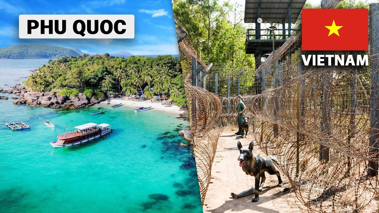 A traveler explores Phu Quoc Prison Museum.