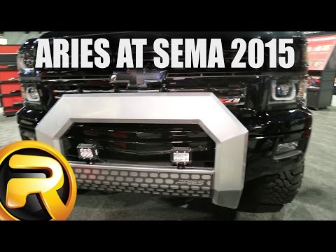 Aries Octagon Bull Bar, Running Boards, and Headache Rack Light Bar