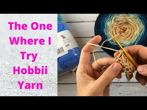 Hobbii Yarn Review - I try Rainbow Cotton and Sultan Gradient Yarn