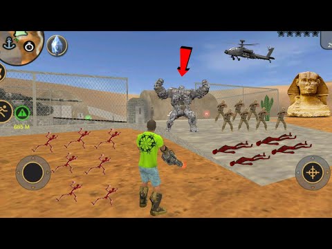 Vegas Crime Simulator (Stone Monster on Threshold)Monster Appears in Base Camp - Android Gameplay HD