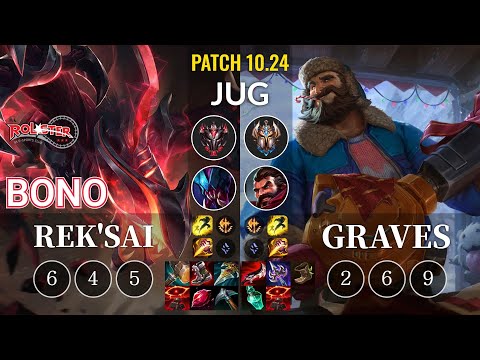 KT Bono Rek'Sai vs Graves Jungle - KR Patch 10.24