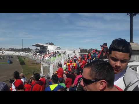 "Salida Furia Roja- Palestino vs Unión Española 2018" Barra: Fúria Roja &bull; Club: Unión Española