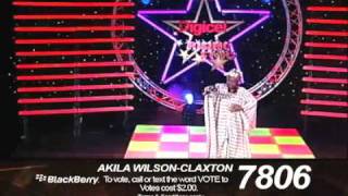 preview picture of video 'Akila Wilson-Claxton, Live Show 4, Digicel Rising Stars Trinidad & Tobago 2009'