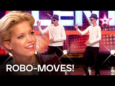 ,,Elastic Double"🕺🏼2 Freunde tanzen wie Roboter 🤖 I Ganzer Auftritt | Das Supertalent