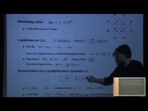 Spectral Properties of the Quantum Random Energy Model - Simone Warzel