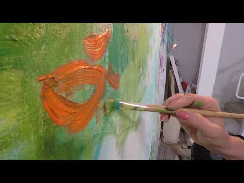 Abstract painting Video by Amy Donaldson
