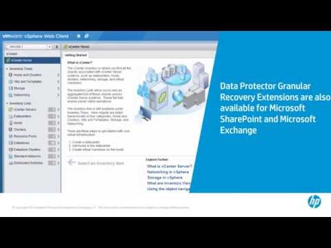 HP Data Protector Granular Recovery Extension for VMware vSphere