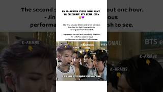 Light Hug With Jin If You Win or Handshake If You Loose 😭🥲K-army are so lucky! | bts Festa 2024#jin