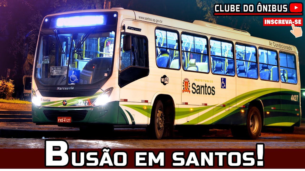 MOVIMENTO DE ÔNIBUS EM SANTOS | HORÁRIO DE PICO | ÔNIBUS NA ORLA DA PRAIA DURANTE A NOITE