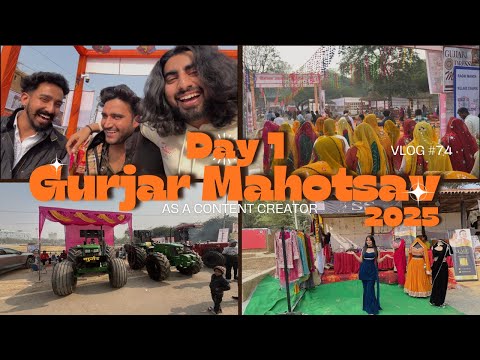 🔥Gurjar mahotsav 2025 Day 1 ⛺️💕😍🔥viral modified tractor🚜 music system full on vibe🔥