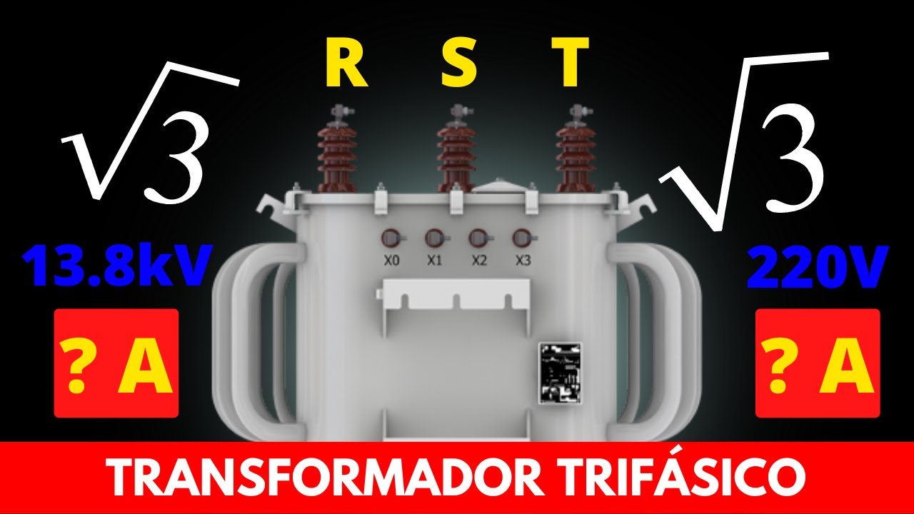 TRANSFORMADOR TRIFÁSICO! Como calcular a corrente no primário e secundário do trafo trifásico.