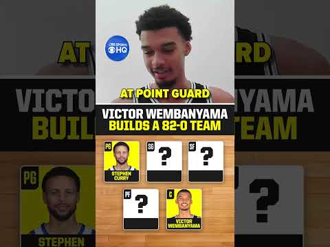 Victor Wembanyama builds an 82-0 team 👀 #shorts #nba #wemby