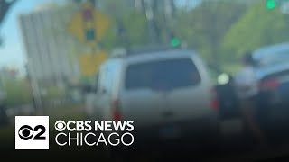 Witness records road rage on Chicago