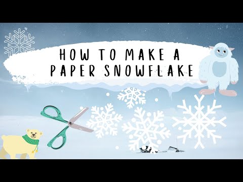 How to make a Paper snowflake- Easy Winter craft for kids!