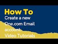 How To Create New One.com Email Account - One.com Control Panel Video Tutorials