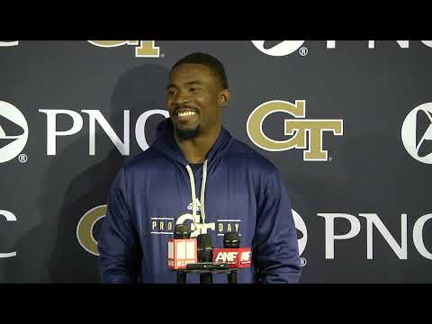 GT FB: Ayinde Eley media availability (2023 Pro Day)