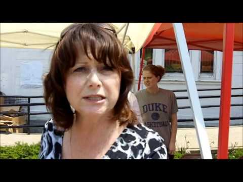 Monson Tornado 2011 Karen King showing  First Church Volunteers in Monson, MA