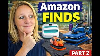 Amazon Finds You Didn’t Know You Needed Part 2 | Heat Presses | Tumblers, Shirts, Hats | Sublimation