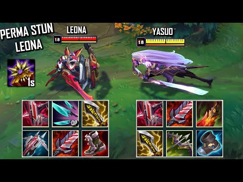 PERMA STUN LEONA vs YASUO FULL BUILD FIGHTS & Best Moments!