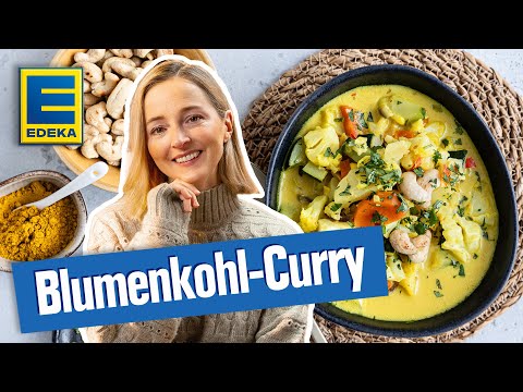 Blumenkohlcurry mit Kokosmilch | Einfaches Pfannengericht