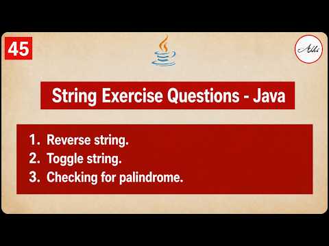 String Reverse Toggle Palindrome Checking Java