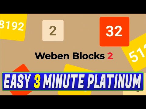 Weben Blocks 2 Quick Trophy Guide - Easy Cheap 3 Minute Platinum Game PS4, PS5